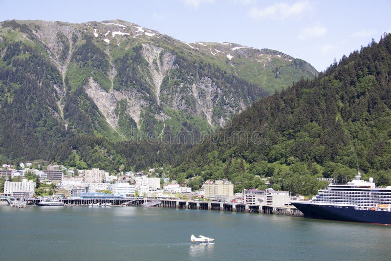 Alaska ` s Hoofdjuneau royalty-vrije stock afbeelding
