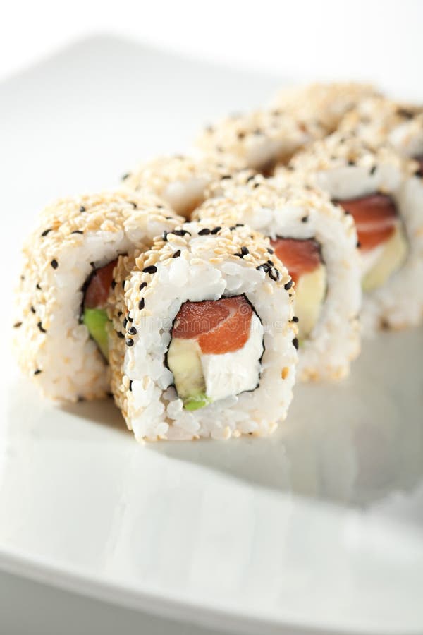Alaska Roll stock image. Image of delicious, meal, japan - 12162857