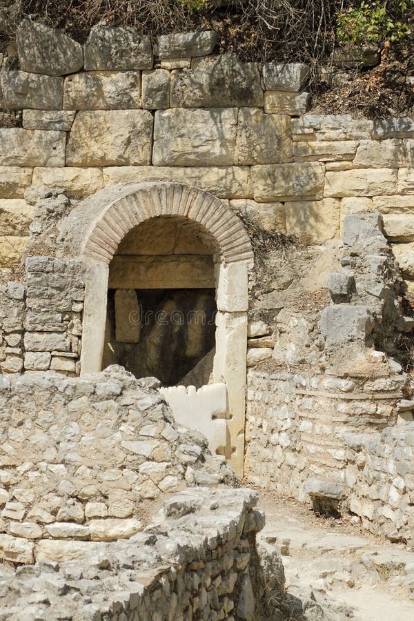 Albania, Butrint, Ruins of Ancient Town Stock Photo Image of castle