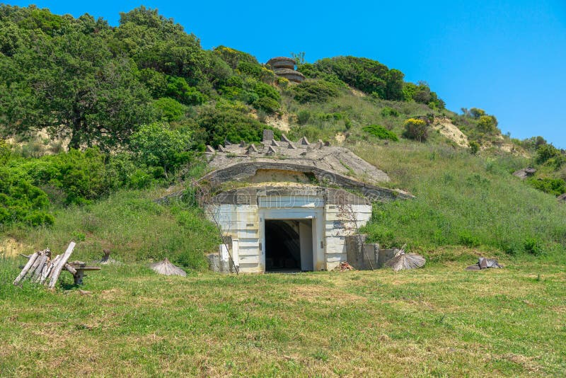 Cape of Rodon bunkers of Communist era in Albania. These bunkers were intended to protect the nation from perceived external threats. Cape of Rodon bunkers of Communist era in Albania. These bunkers were intended to protect the nation from perceived external threats.