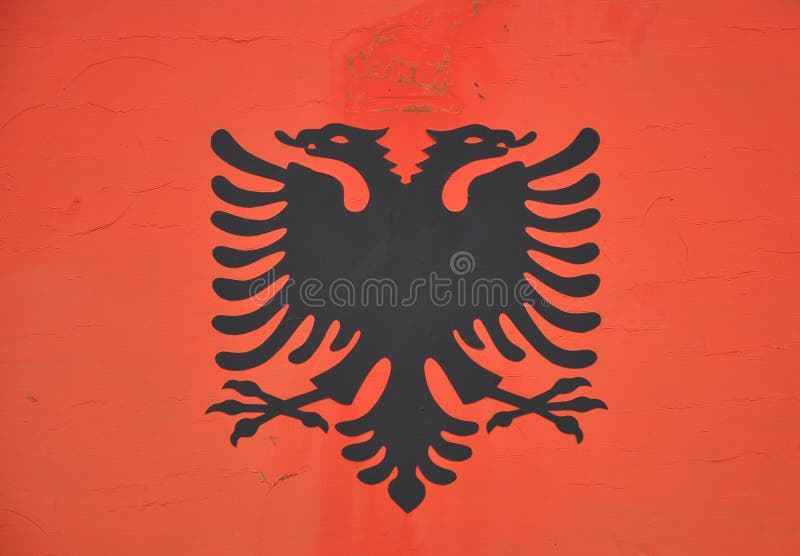 Albanian flag stock image. Image of albania, background 50905661