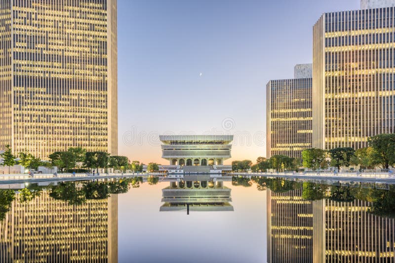Albany, Нью-Йорк, США на капитолии штата Нью-Йорк стоковое изображение