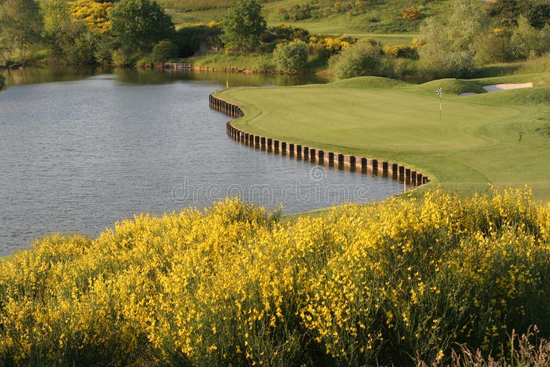 Golf Hole stock image. Image of scotsdale, water, green 241109 Golf Hole stock image. Image of scotsdale, water, green 241109
