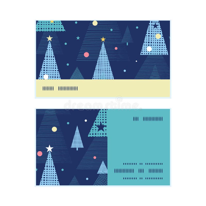 Alberi di Natale astratti di festa di vettore orizzontali illustrazione vettoriale Alberi di Natale astratti di festa di vettore orizzontali illustrazione vettoriale