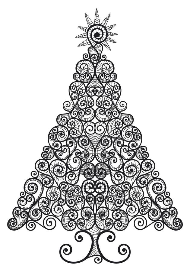 Albero di Natale illustrazione vettoriale Albero di Natale illustrazione vettoriale