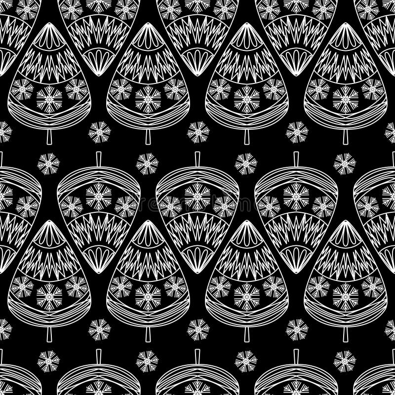 Albero Di Natale In Bianco E Nero Albero Di Natale Bianco E Nero Modello Di Design. Antecedenti Del Libro
