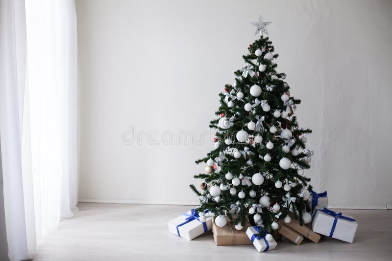 Christmas Decor Christmas tree on a white background 1. Christmas Decor Christmas tree on a white background 1