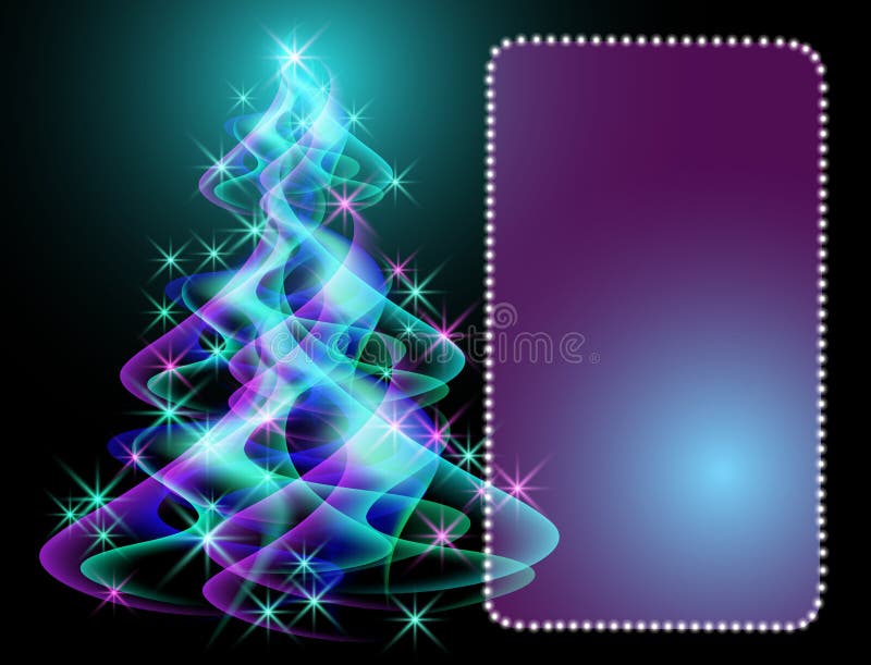 Albero di Natale fantastico illustrazione di stock Albero di Natale fantastico illustrazione di stock