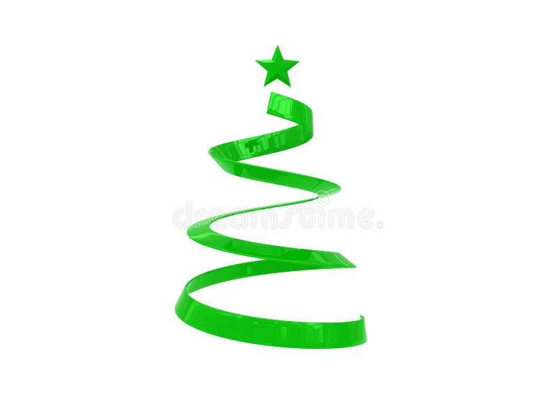 Albero di Natale verde illustrazione vettoriale
