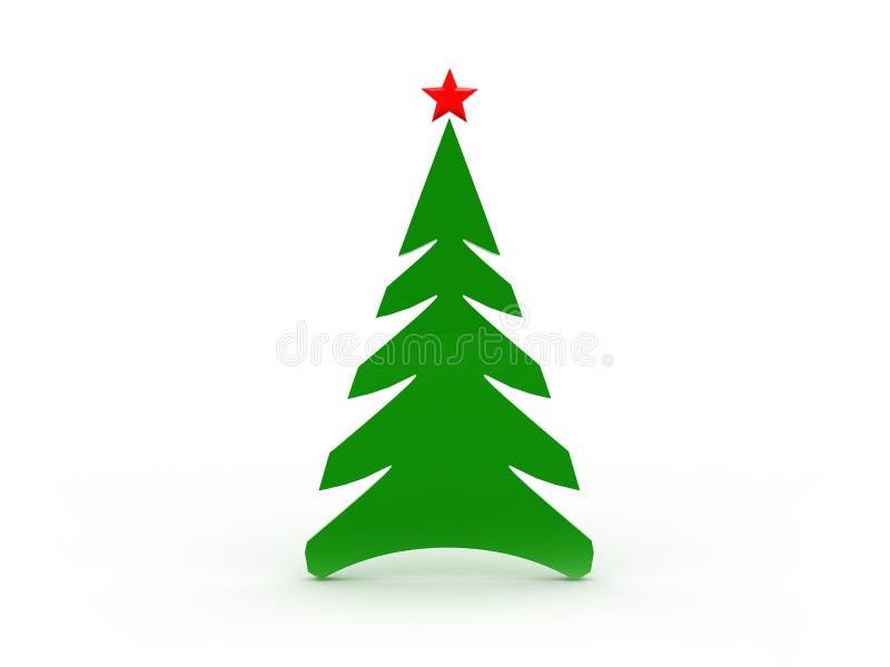 Albero di Natale verde illustrazione di stock