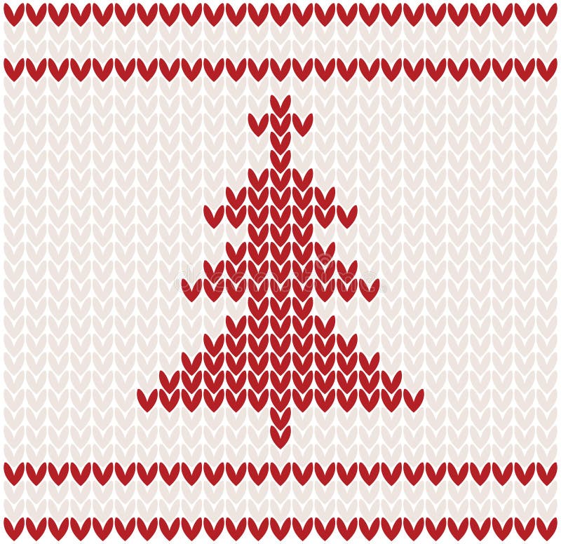 Albero lavorato a maglia illustrazione di stock Albero lavorato a maglia illustrazione di stock