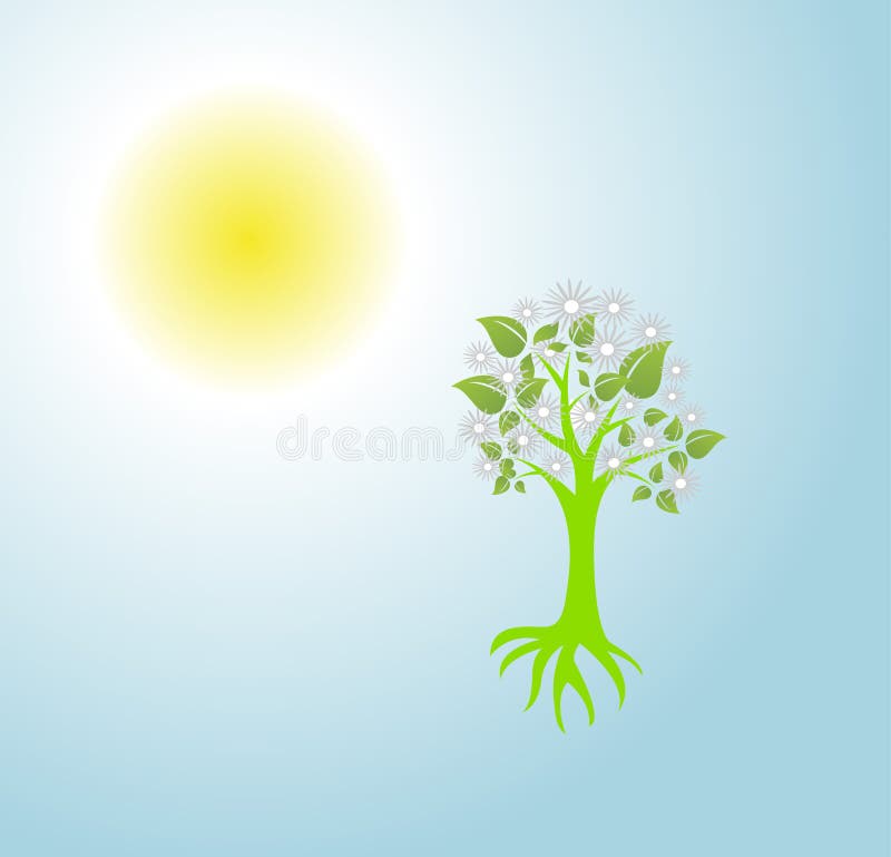 Albero verde delle radici royalty illustrazione gratis Albero verde delle radici royalty illustrazione gratis