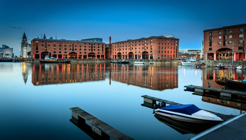 Albert dock in Liverpool England is the tourist attraction on the Liverpool waterfront. Albert dock in Liverpool England is the tourist attraction on the Liverpool waterfront