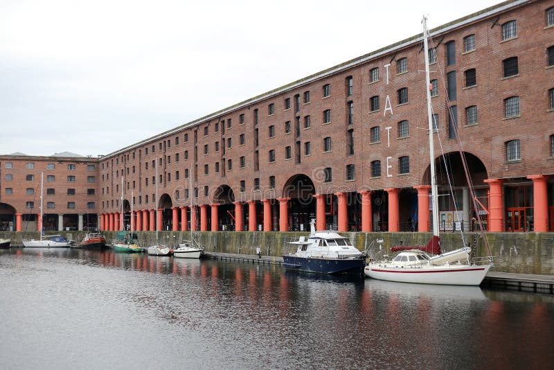 Albert Dock, Liverpool, Förenade kungariket royaltyfria foton