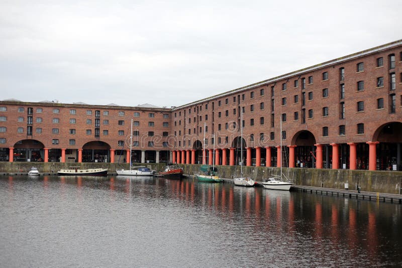 Albert Dock, Liverpool, Förenade kungariket fotografering för bildbyråer