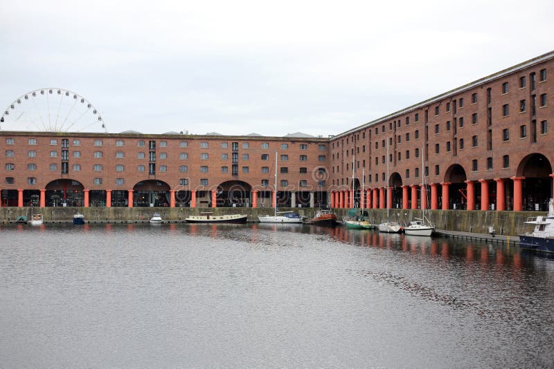 Albert Dock, Liverpool, Förenade kungariket royaltyfria foton