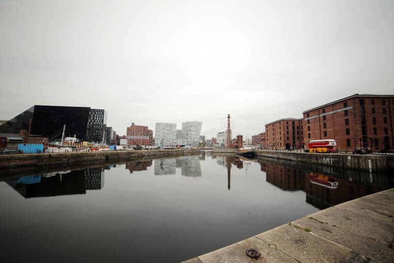 Albert Dock, Liverpool, Förenade kungariket arkivfoto