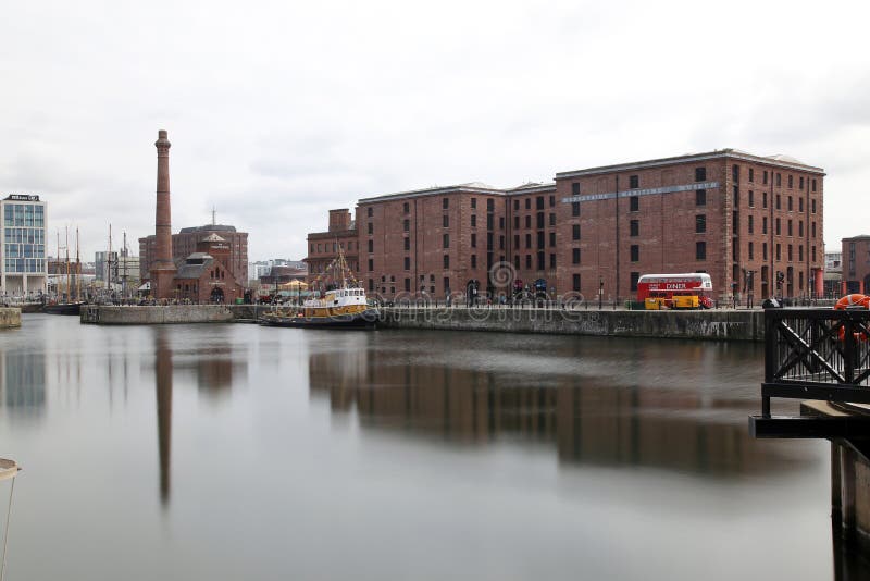 Albert Dock, Liverpool, Förenade kungariket royaltyfria bilder