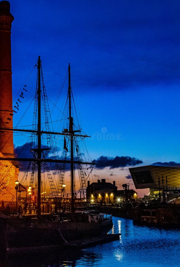 Albert Dock Liverpool at Sunset