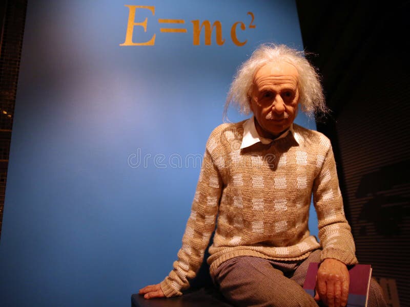 Waxwork statue of Albert Einstein in the Madame Tussauds Museum from Amsterdam, Netherlands. Waxwork statue of Albert Einstein in the Madame Tussauds Museum from Amsterdam, Netherlands.