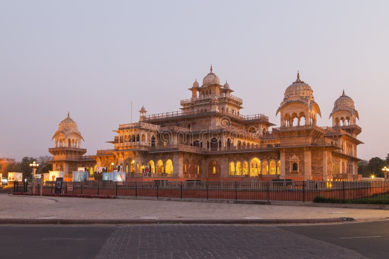 Albert Hall Museum in Jaipur city in Rajasthan state of India. royalty free stock images Albert Hall Museum in Jaipur city in Rajasthan state of India. royalty free stock images
