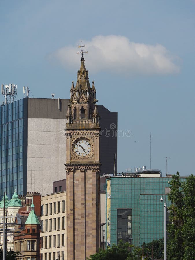 Albert Clock in Belfast stock photo. Image of northern 119300956