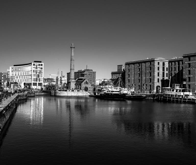 Albert skeppsdocka Liverpool UK arkivbilder