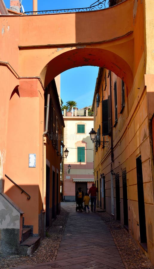 The historic center of Albissola marina Italy. The historic center of Albissola marina Italy