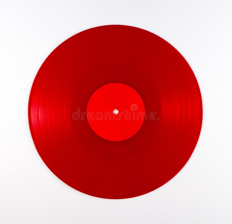 Album de disque vinyle rouge photos libres de droits Album de disque vinyle rouge photos libres de droits
