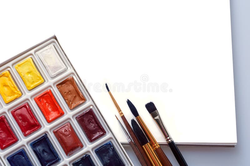 Album for Drawing and Brushes Stock Photo Image of drawing, scrap