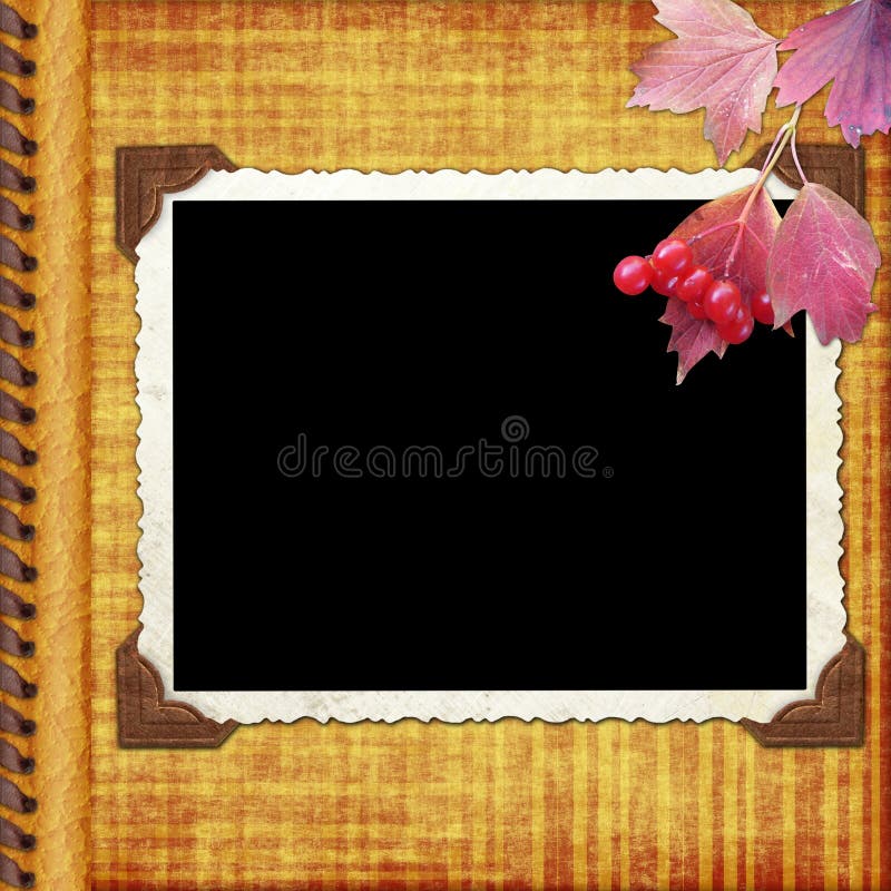 Album page with frame stock illustration. Illustration of grubby 11677484