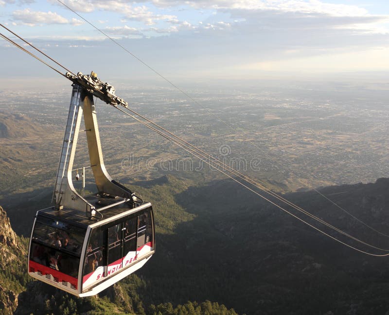 A Sandia Peak Aerial Tramway Downhill Tramcar