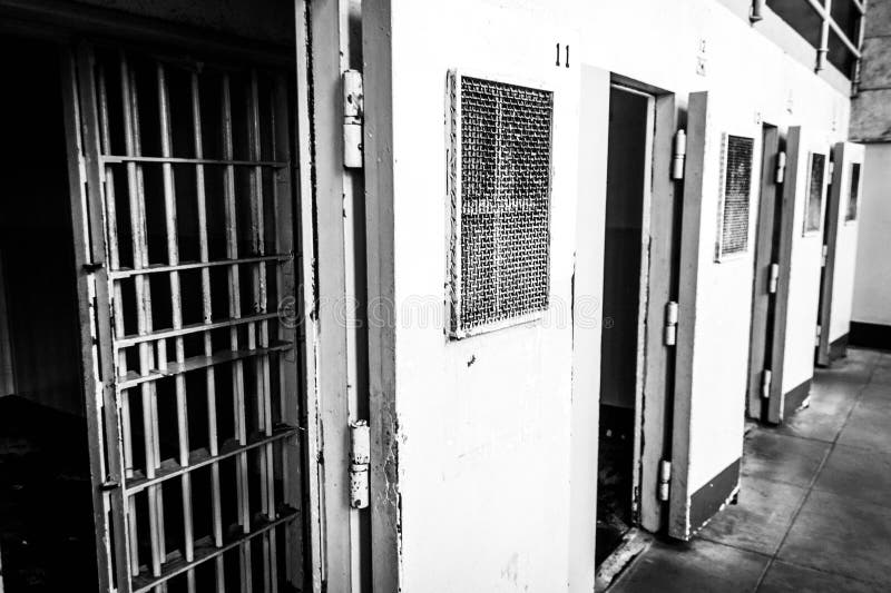 Corridor inside Alcatraz prison. The infamous prison is now a popular tourist attraction in San Francisco, California, USA. Corridor inside Alcatraz prison. The infamous prison is now a popular tourist attraction in San Francisco, California, USA