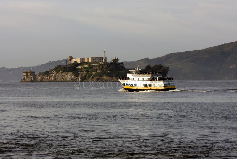 Alcatraz island next to San Francisco