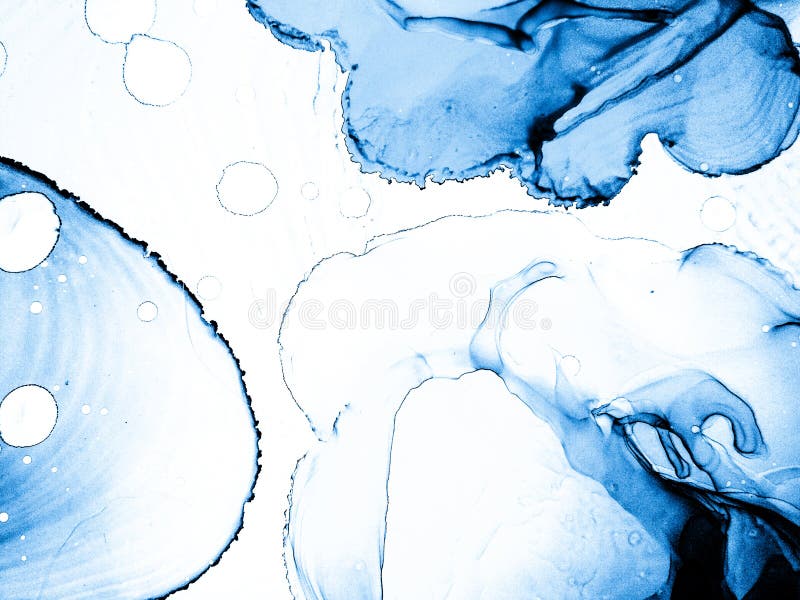 Alcohol Ink, Abstract Painting. Stock Photo - Image of design, blue ...