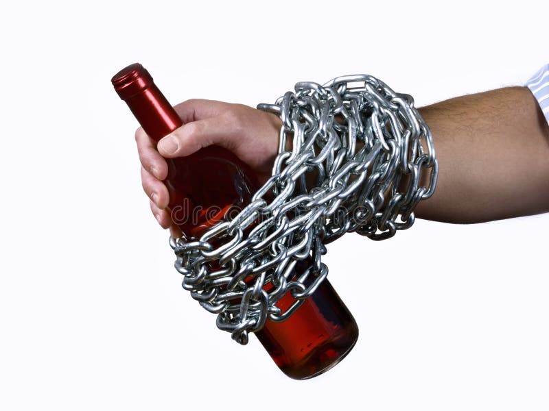 Alcohol abuse stock image. Image of chain, bottle, studio 52784437