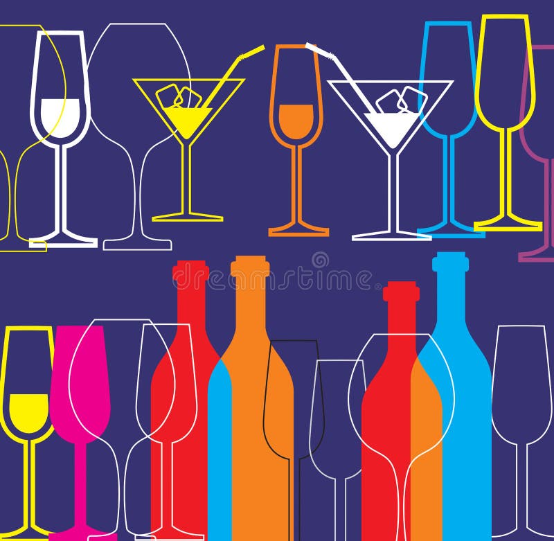 Alcohol background vector illustration Alcohol background vector illustration