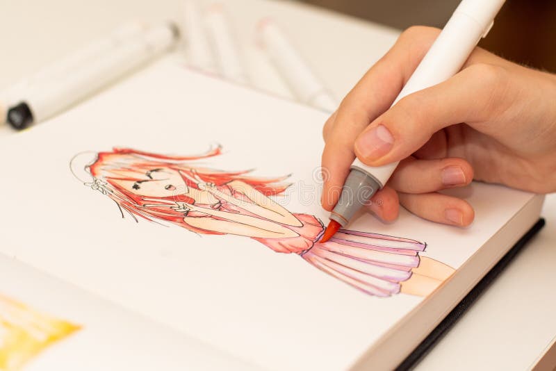 1,847 Anime Drawing Stock Photos - Free & Royalty-Free Stock Photos from  Dreamstime