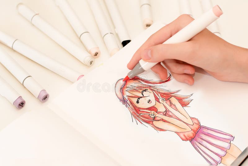 1,847 Anime Drawing Stock Photos - Free & Royalty-Free Stock