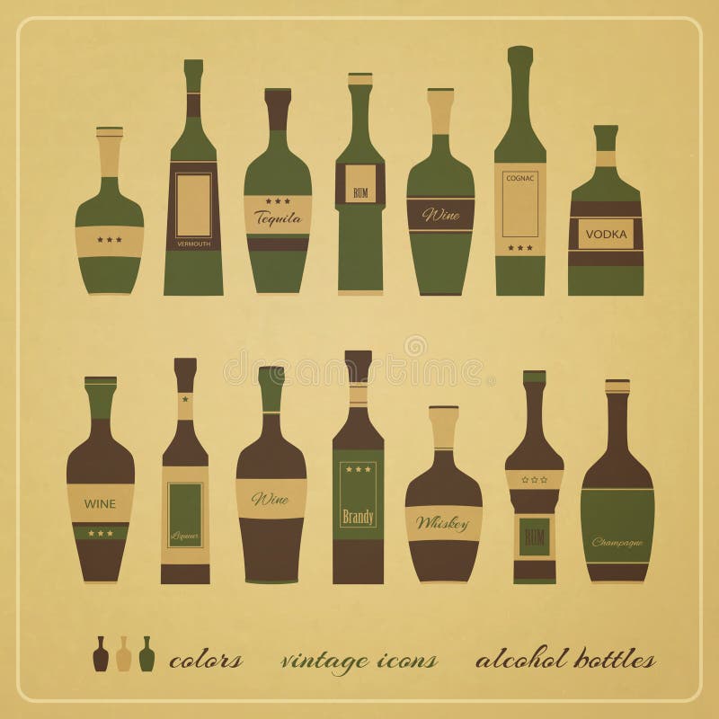 Alcohol bottles