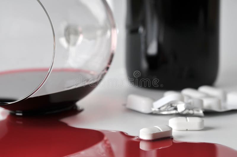 A dangerous combination alcohol and pills. A dangerous combination alcohol and pills