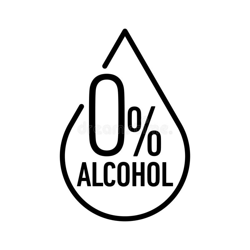Alcohol Free Vector Icon Stamp Badge Stock Vector Illustration of