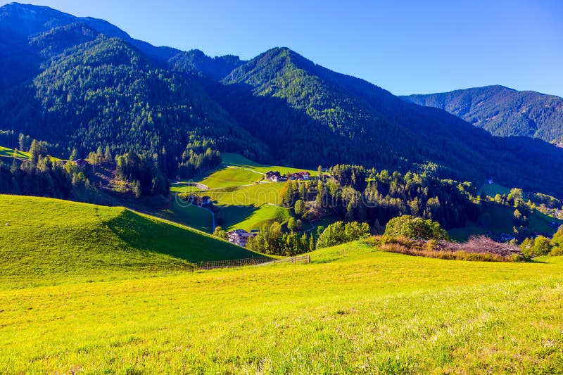 A aldeia mais bonita do mundo foto de stock