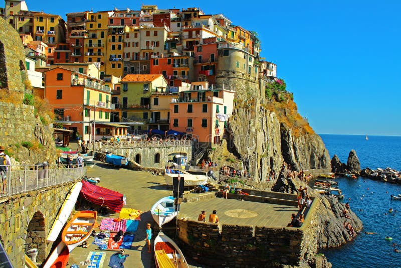 Fishing village at the ligurian coast in italy. Fishing village at the ligurian coast in italy