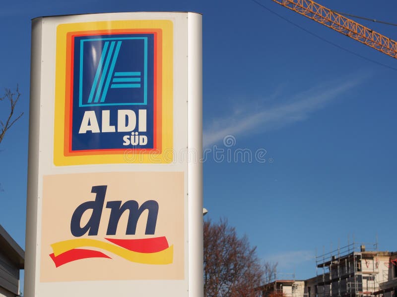 Aldi e DM imagem de stock royalty free