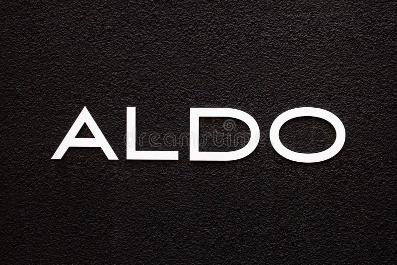 Aldo sign editorial Image of facade, front -