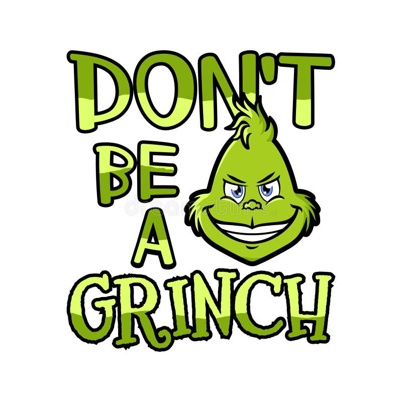 Alegre navidad de navidad de la camisa de la cara de grinch. Vector editable, imprimible de eslóganes alegres camisetas mas de grinch. caricatura aislada transparente sobre fondo blanco.