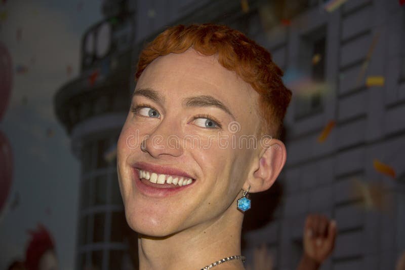 England, London. Circa 20.01. 2024. E.T Waxwork statue of Olly Alexanderr on display at Madam Tussauds. England, London. Circa 20.01. 2024. E.T Waxwork statue of Olly Alexanderr on display at Madam Tussauds