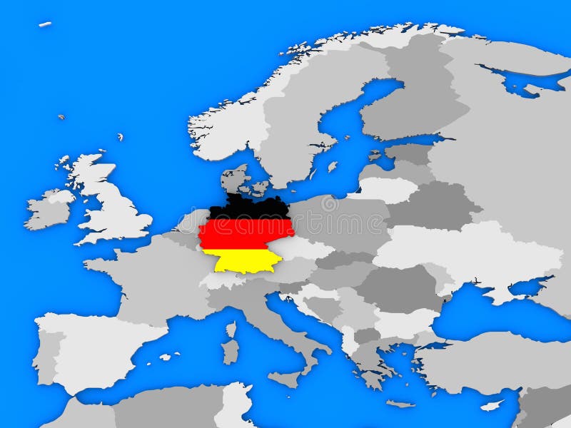 Download Alemania Que Se Coloca Fuera De Mapa Stock de ilustración - Ilustración de internacional, países: 42434309