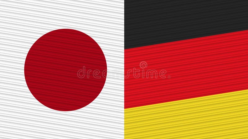 Alemania Y Japón Dos Medias Banderas Juntas Stock de ilustración -  Ilustración de alemania, independencia: 224424492